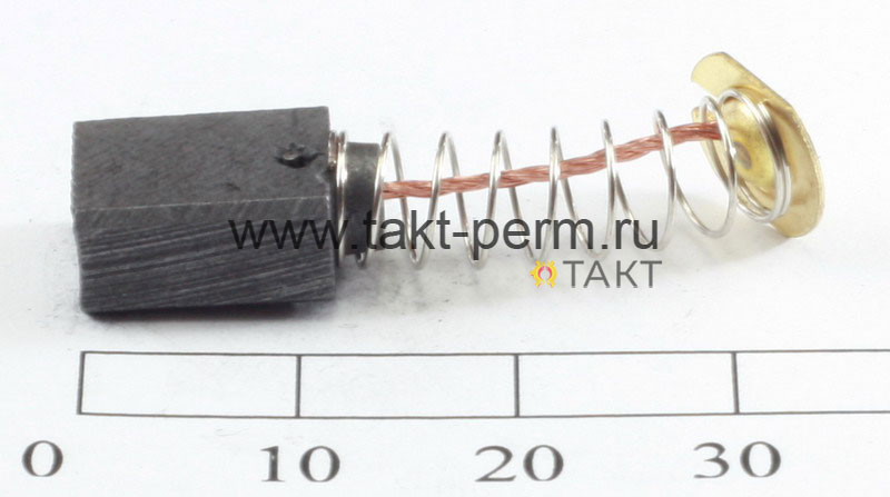 Щетки Макита-411 (пара) 6х9х12 (Отстрел 1,пружина, пятак) №601